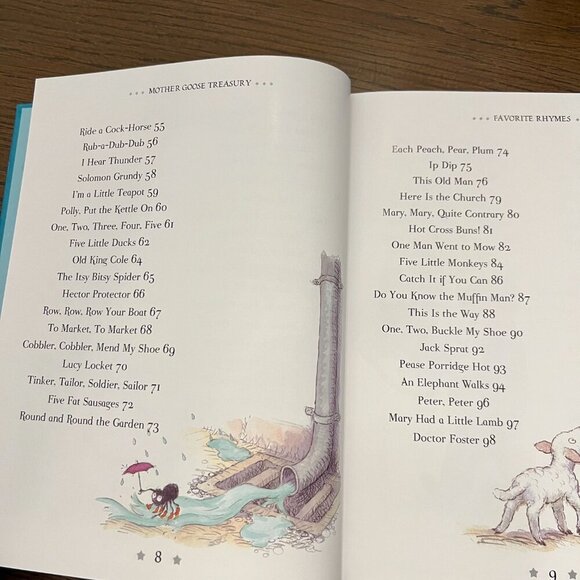Mother Goose Treasury: Favorite Nursery Rhymes for Children Hardcover - Picture 6 of 8